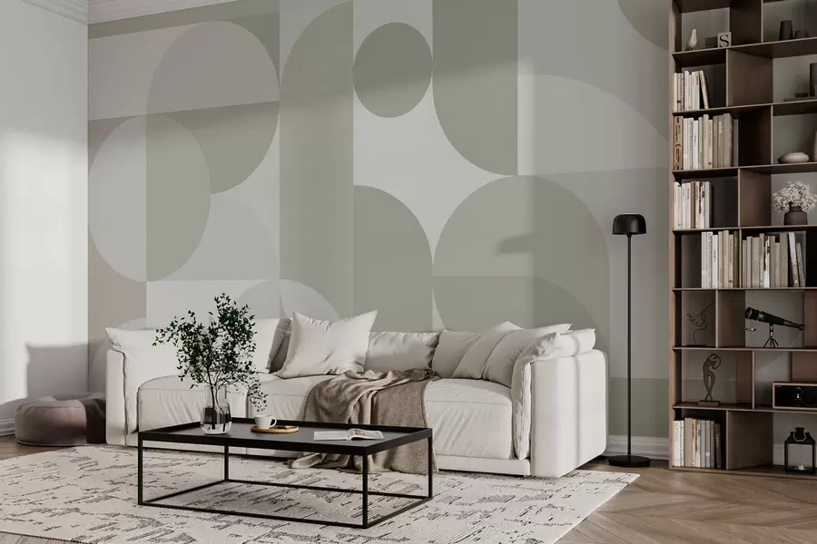 Wall Mural Photo Wallpaper Stylish geometry trend w03058v2