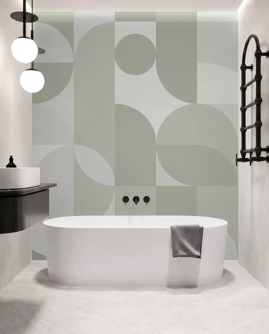 wall murals Stylish geometry trend w03058v2