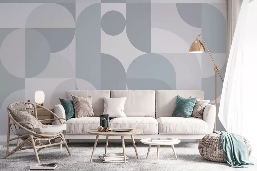 Wall Mural Photo Wallpaper Stylish geometry trend w03058v3