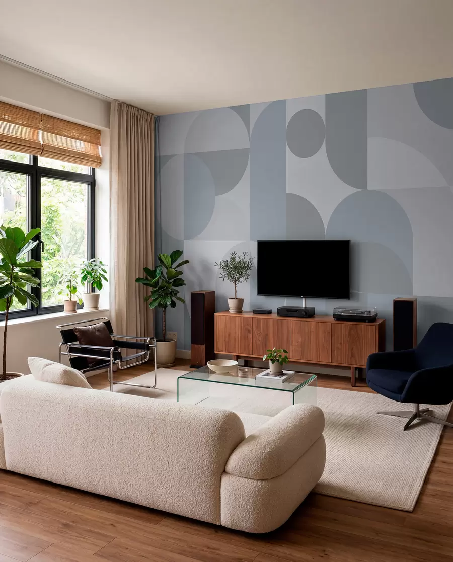 wall murals Stylish geometry trend w03058v3