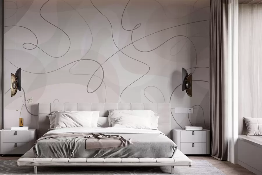 Wall Mural Photo Wallpaper Abstract lines and shapes trend w03059