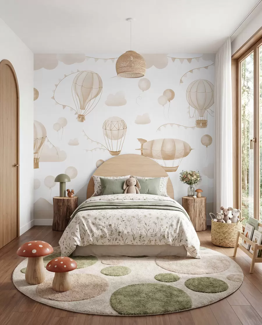 Wall Mural Photo Wallpaper Airships in Sand w08765v4