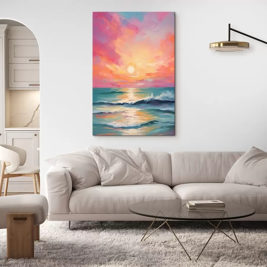 wall murals Sea dawn at sunrise s42943