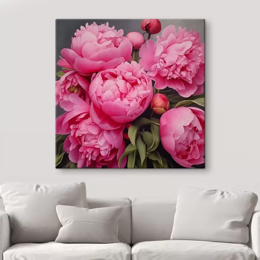 wall murals Pink peonies s42944