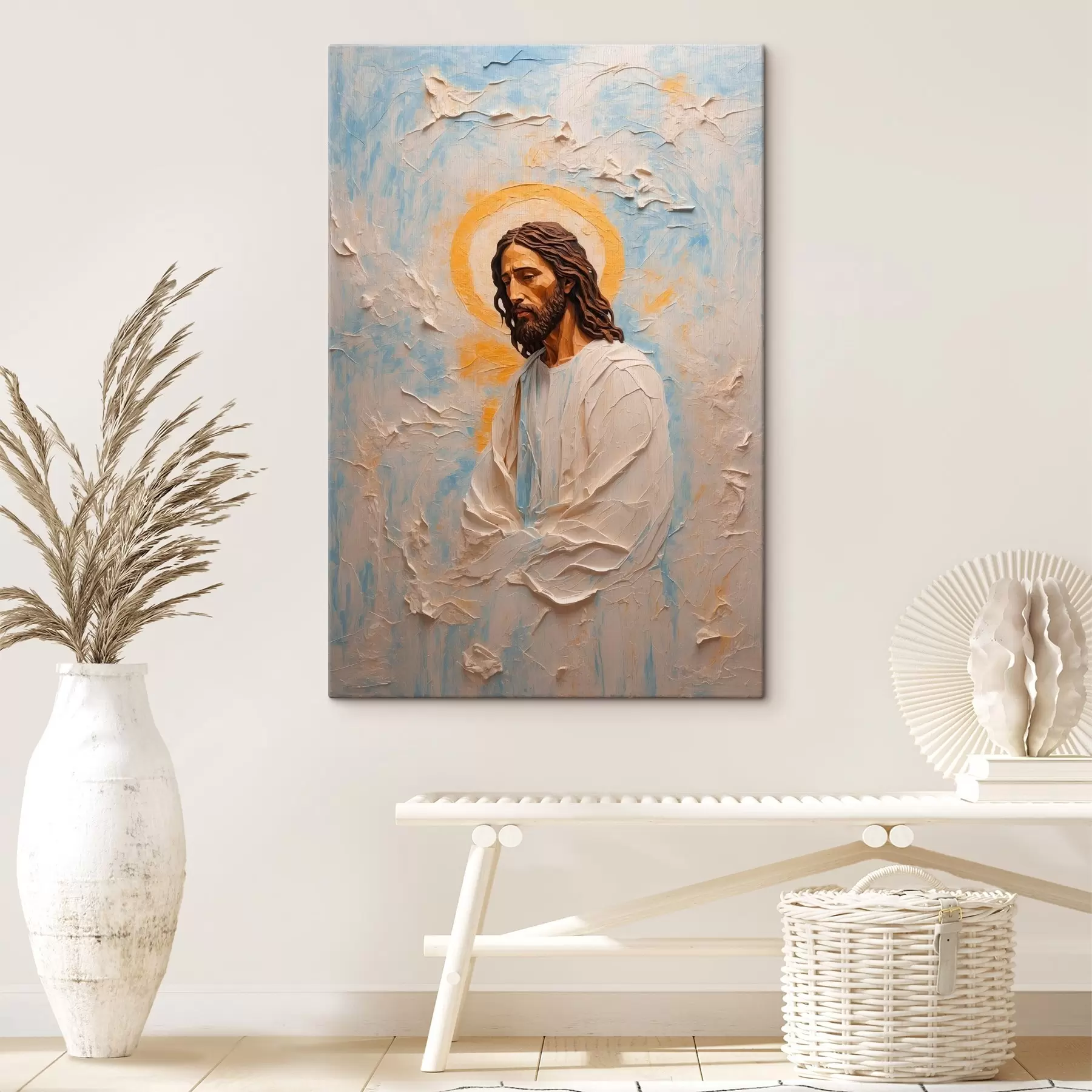 wall murals Jesus Christ in style oil painting s42768