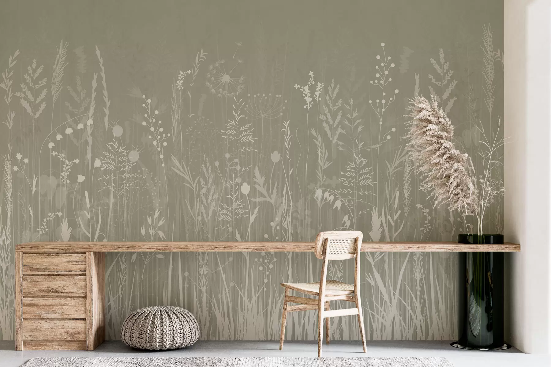 wall murals Wildflowers and plants w03143v3