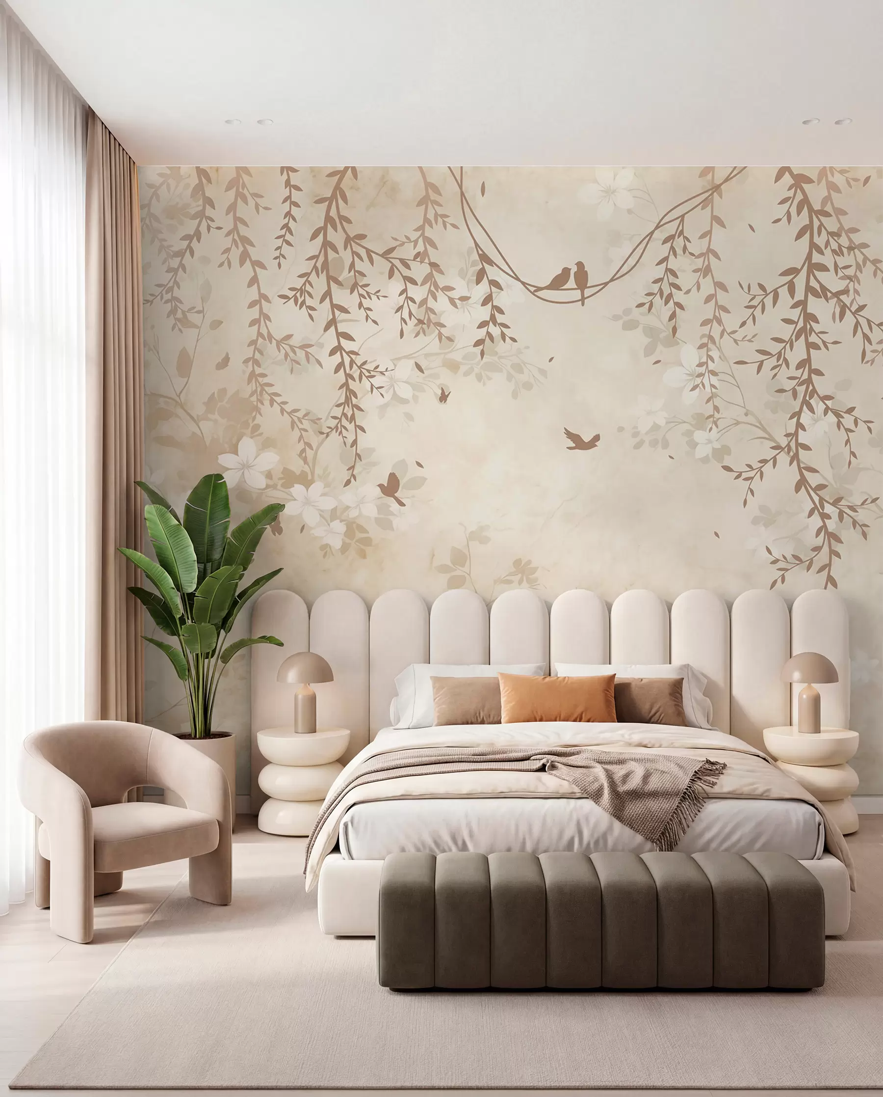 Wall Mural Photo Wallpaper Birds in Hanging Foliage w08809