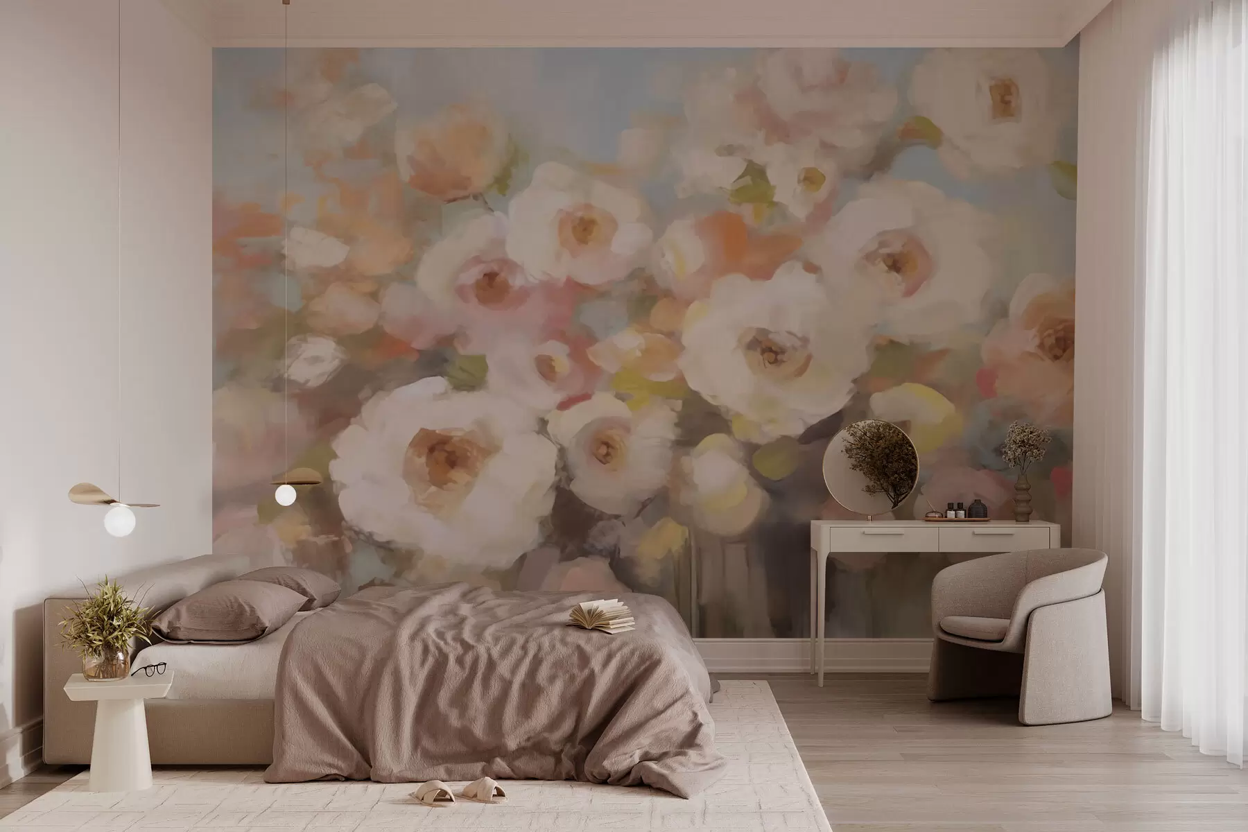 murales Flores delicadas w03214