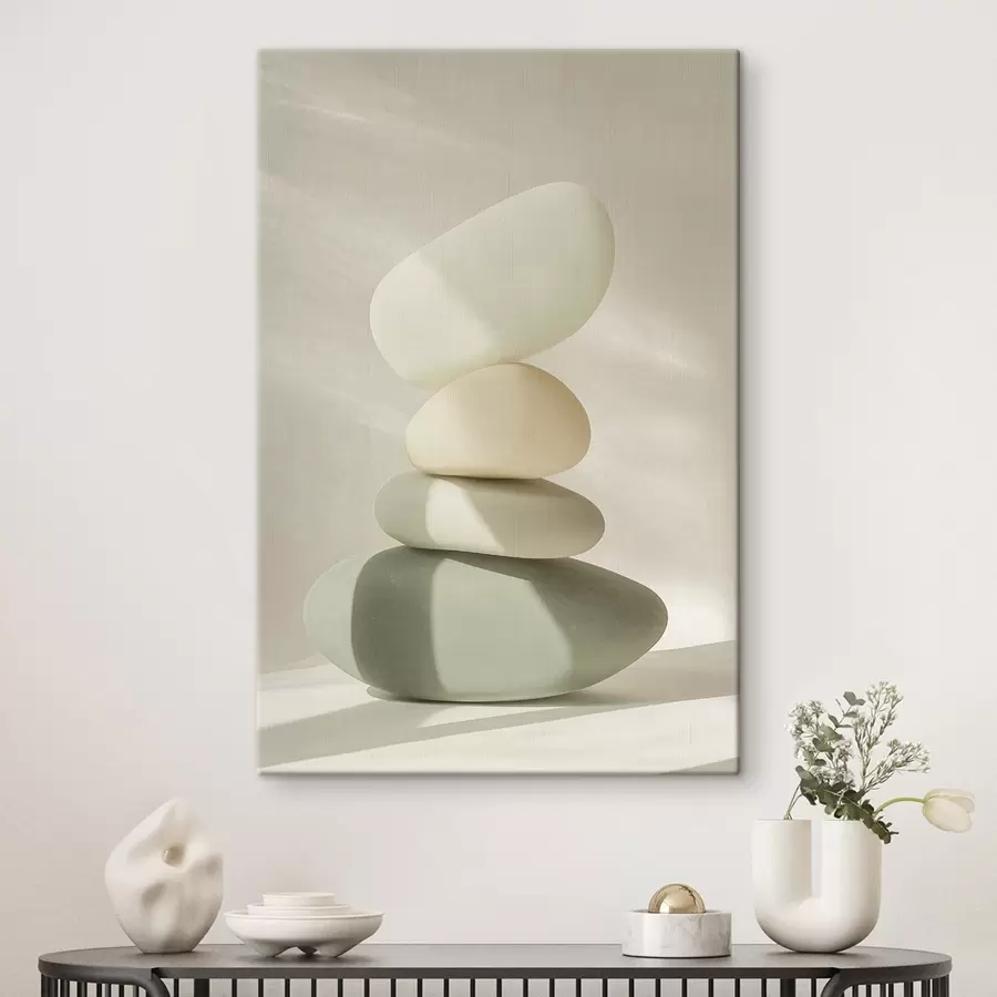 wall murals Realistic stones, pastel colors, natural lighting  s43049