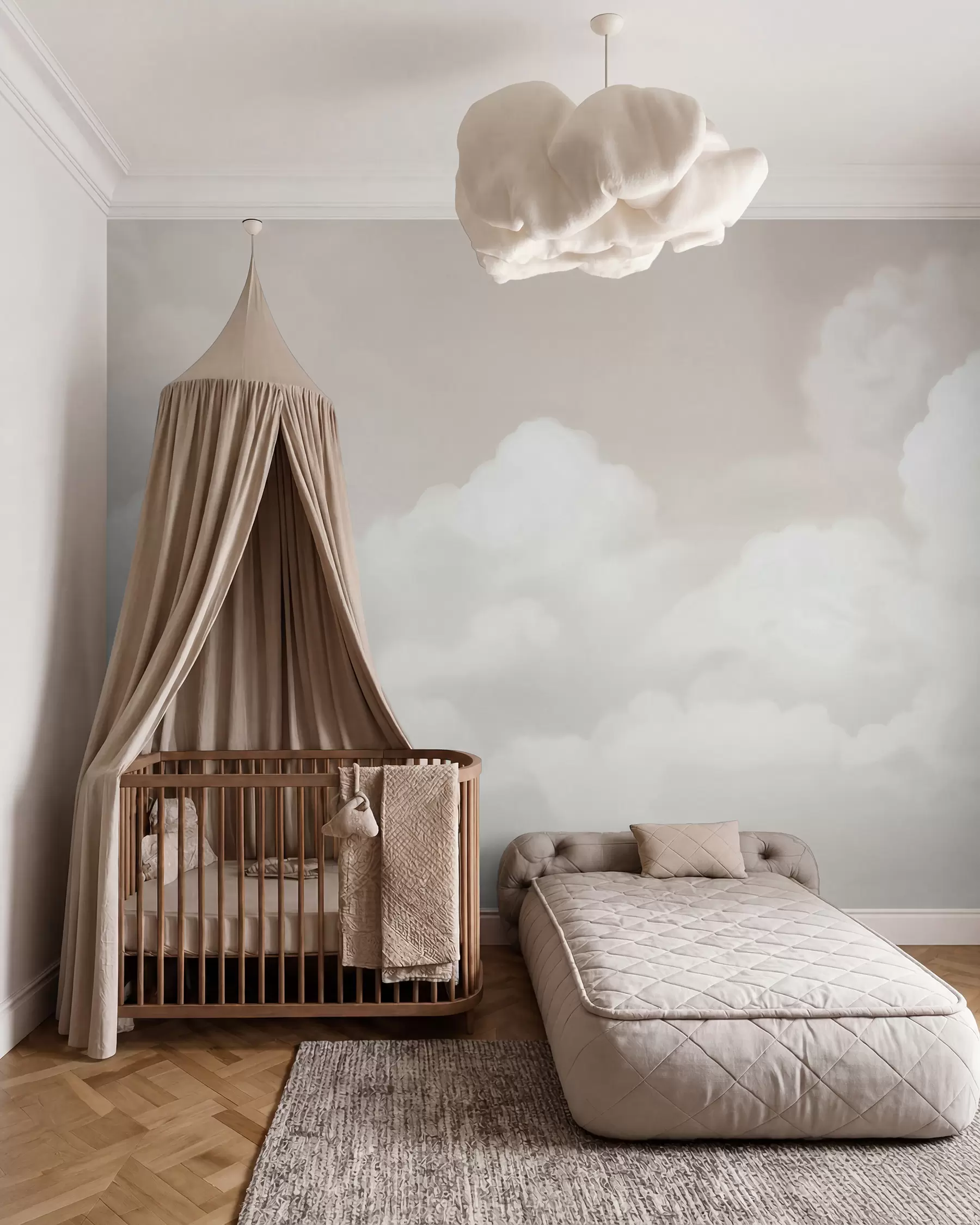 peintures murales Nuages crème w03301v2