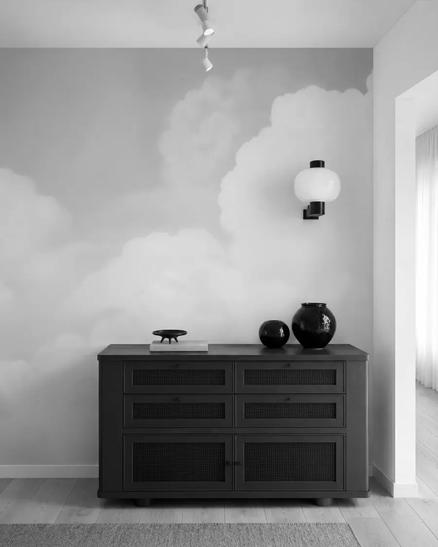 peintures murales Ciel gris et nuages w03301v3