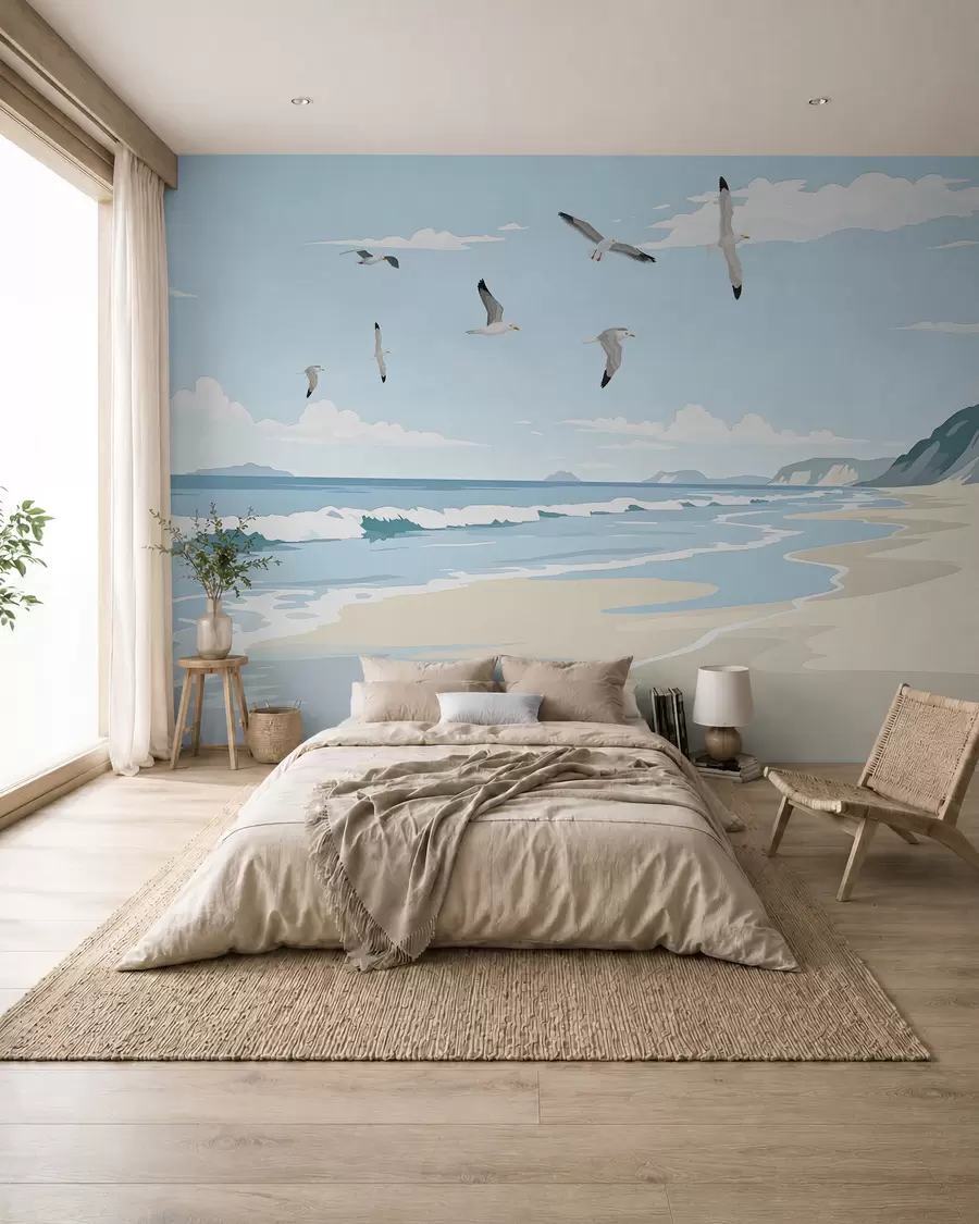 peintures murales Paysage marin peint à la peinture à l'huile w03338
