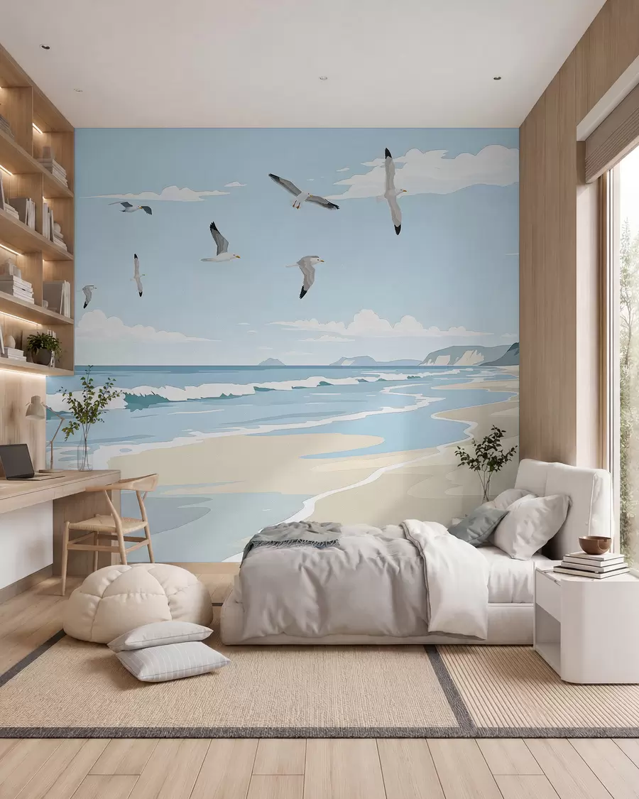 peintures murales Paysage marin peint à la peinture à l'huile w03338