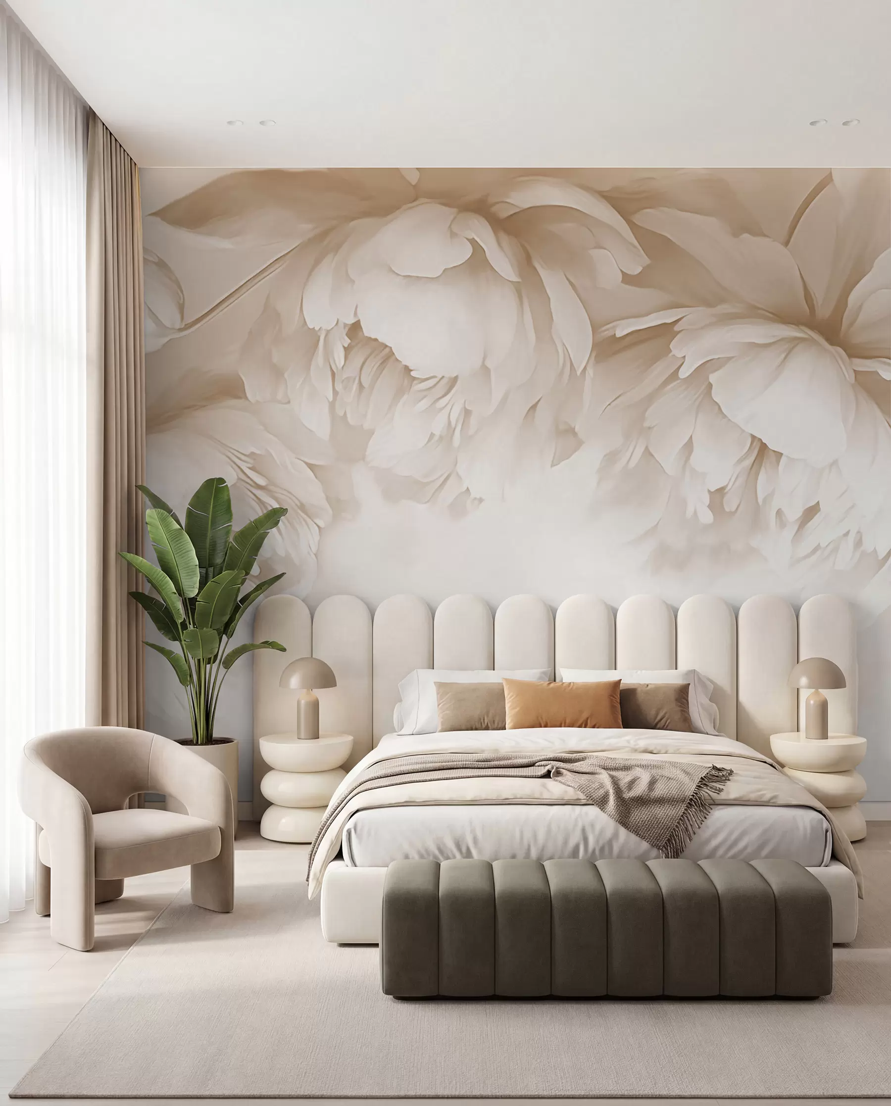 peintures murales Pivoines w03239