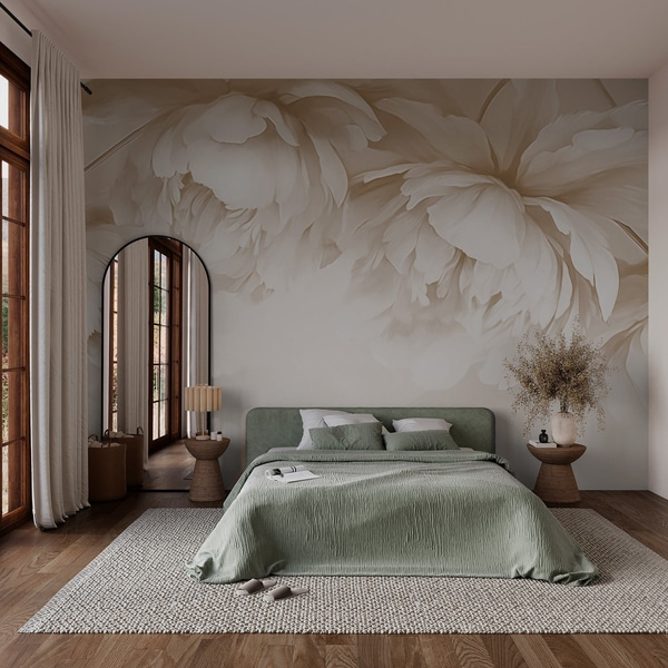 Wall Mural Peonies, Wall Murals Flowers, w03239 : Uwalls.com