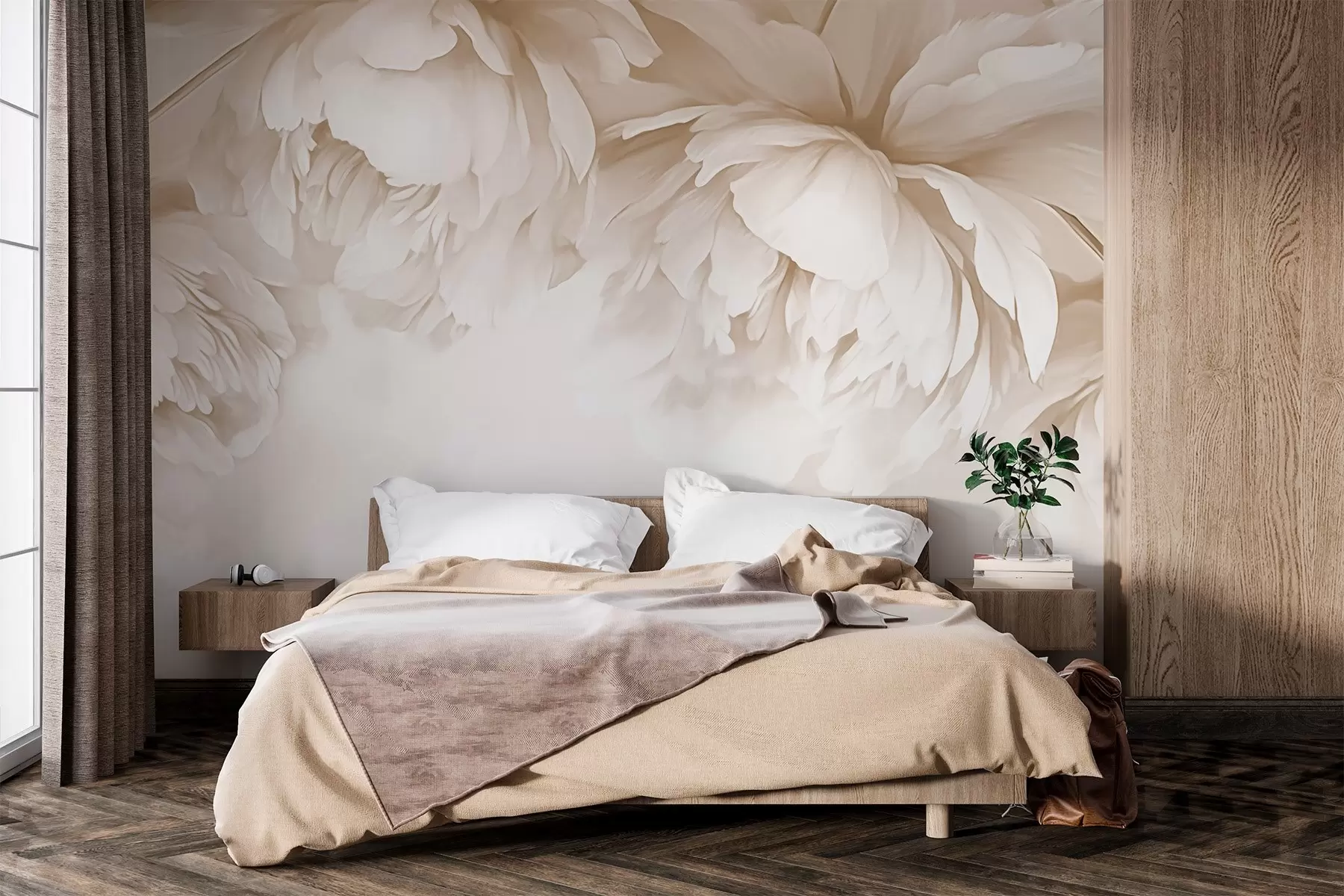 peintures murales Pivoines w03239