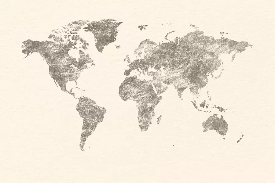 Wall Mural Photo Wallpaper Texture map of the world w03312v2