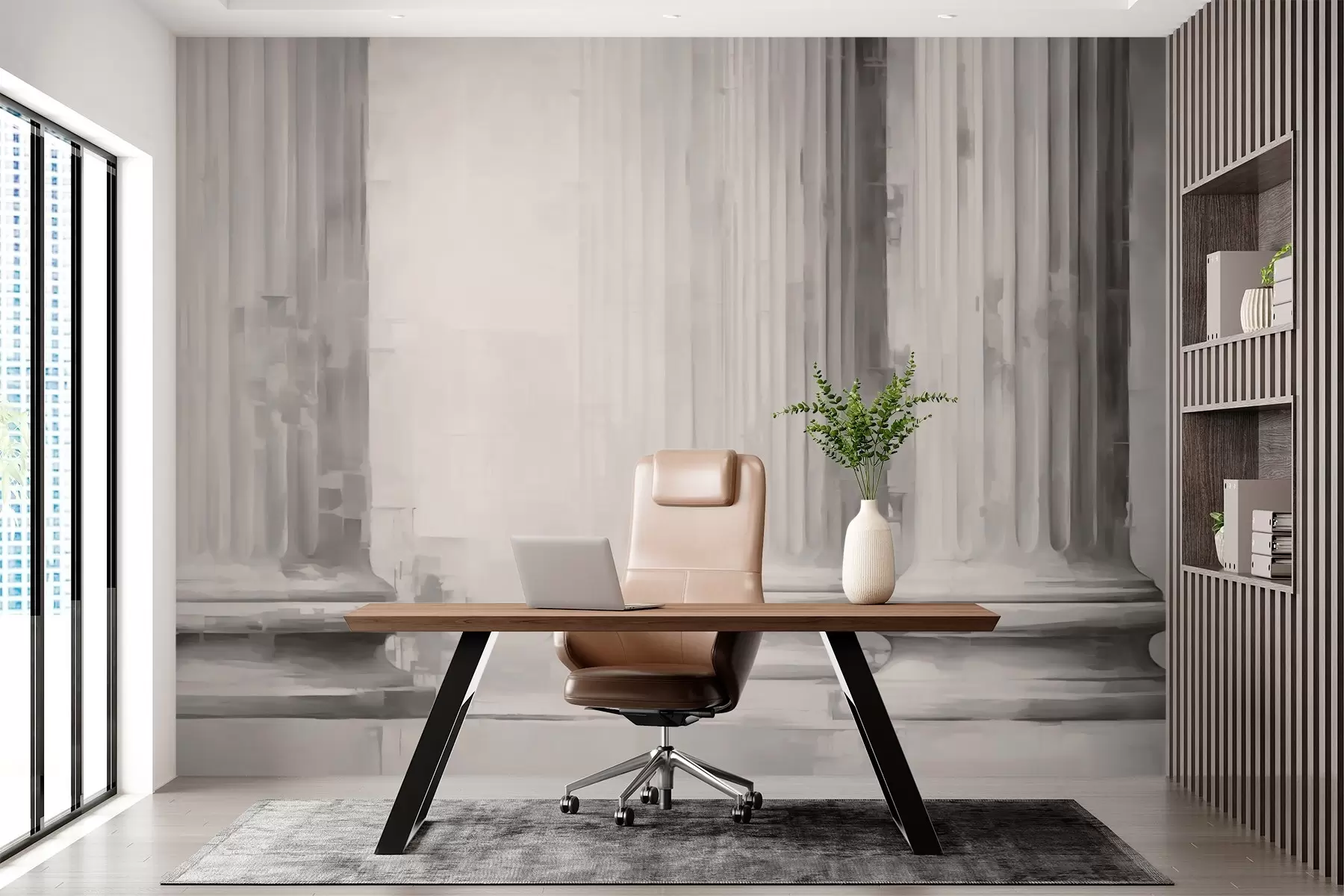 peintures murales Colonnes imitation peinture w03359