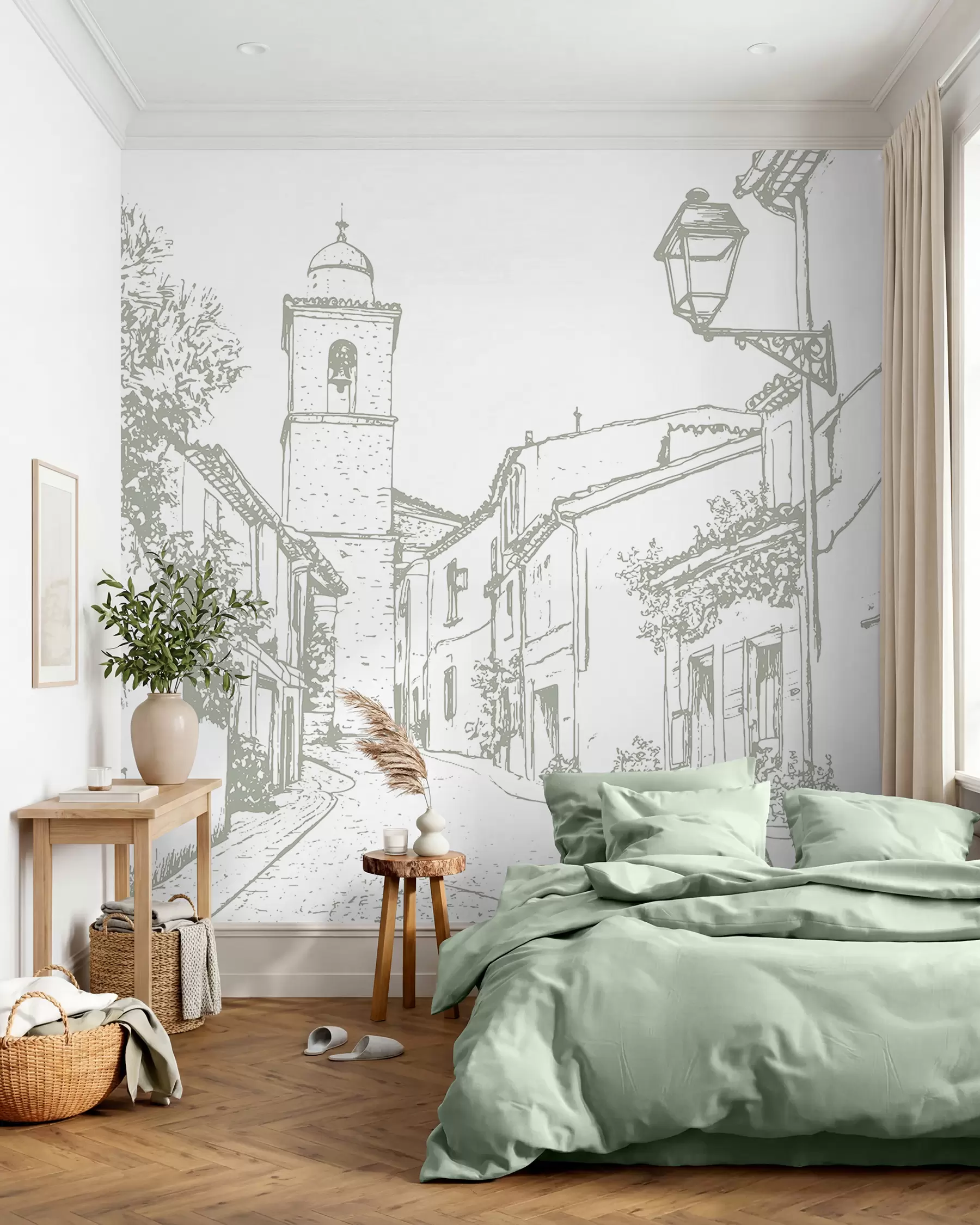 murales Cuaderno de pueblo en oliva w03345