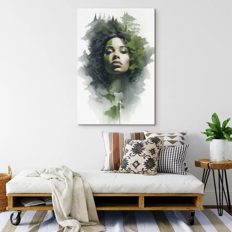 wall murals People, abstract image of a forest s43260