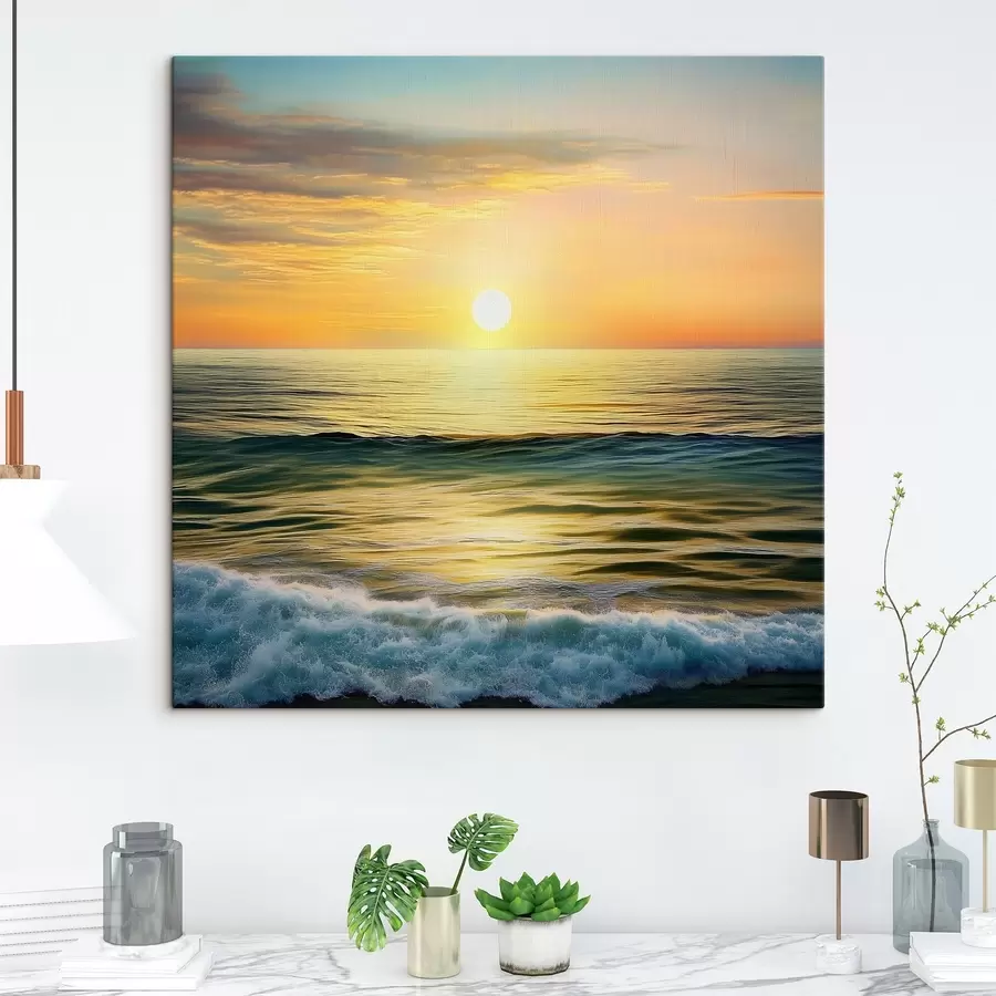 wall murals Dawn over the sea s43308