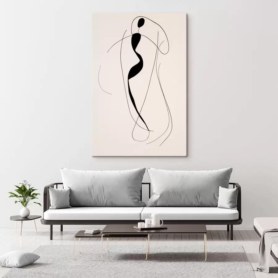 wall murals Minimalistic abstract silhouette s43274