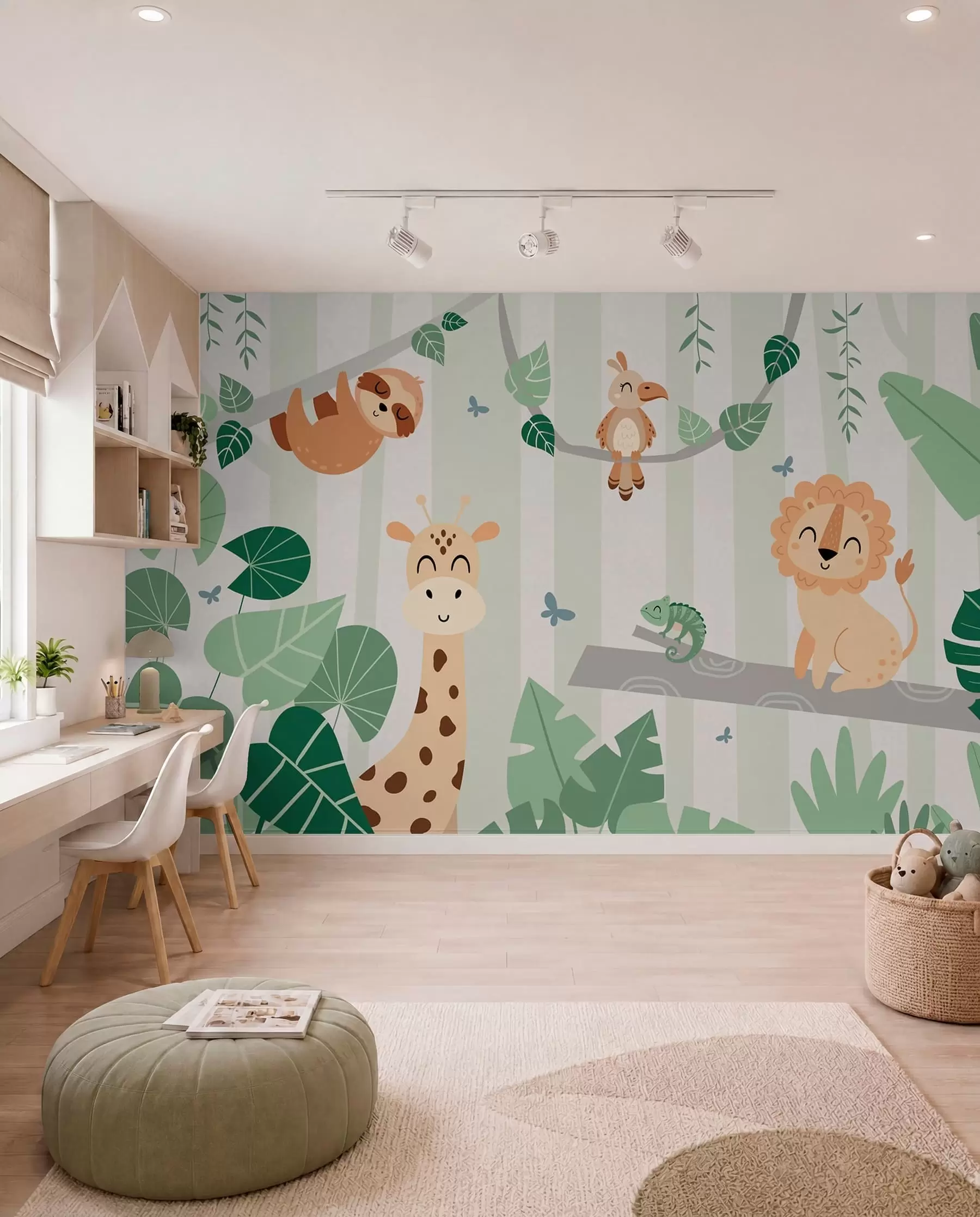 Wall Mural Photo Wallpaper Safari Friends in the Trees w03376v1