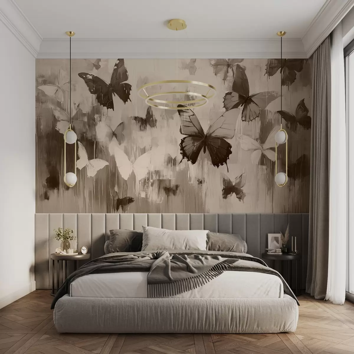 Wall Mural Photo Wallpaper Abstract butterflies w08924v1