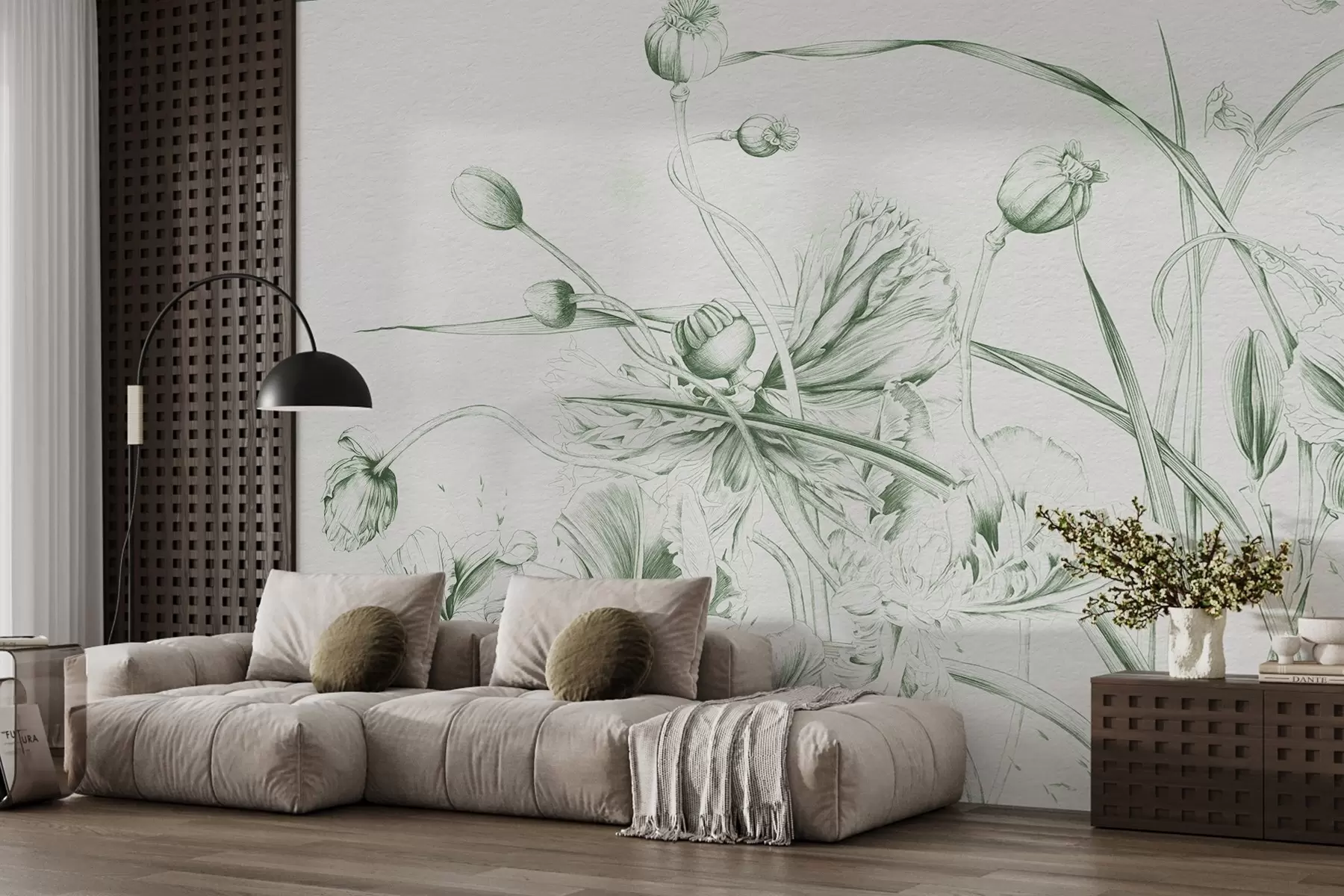 Wall Mural Photo Wallpaper Botanical graphics w08926