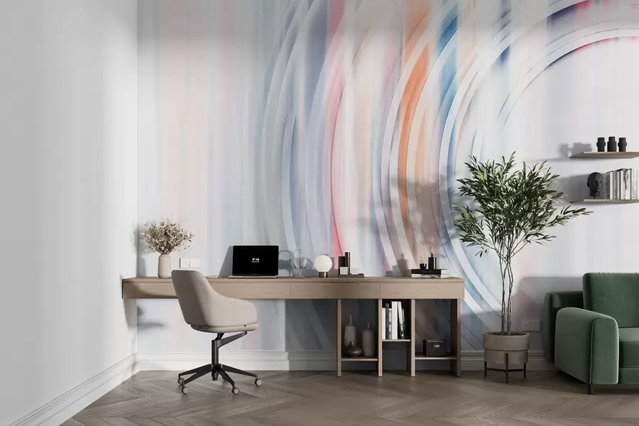 murales Anillos caóticos abstractos w08929v1