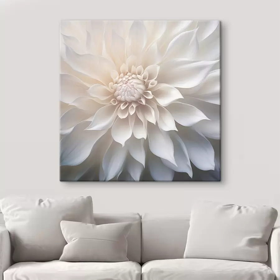 wall murals Delicate chrysanthemum in calm tones s43384