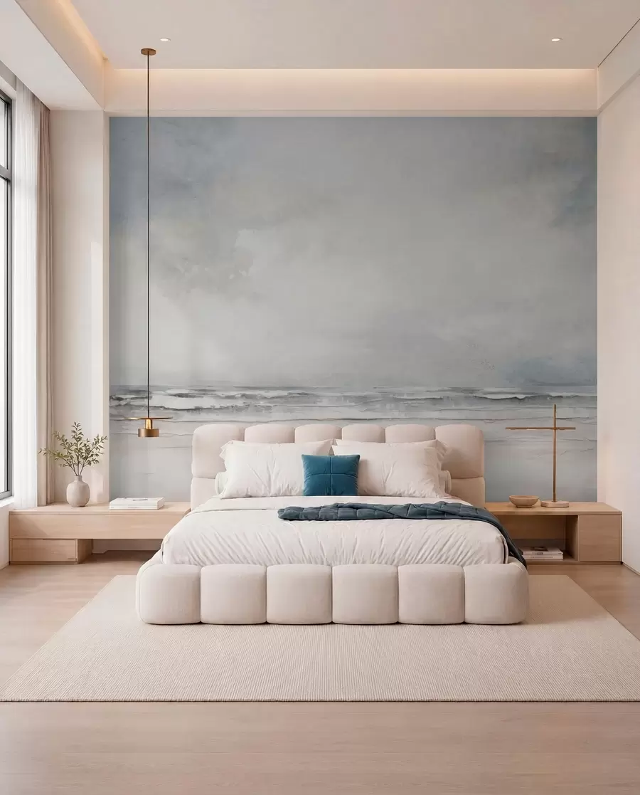 peintures murales Horizon abstrait où le ciel et la mer se rencontrent w03441