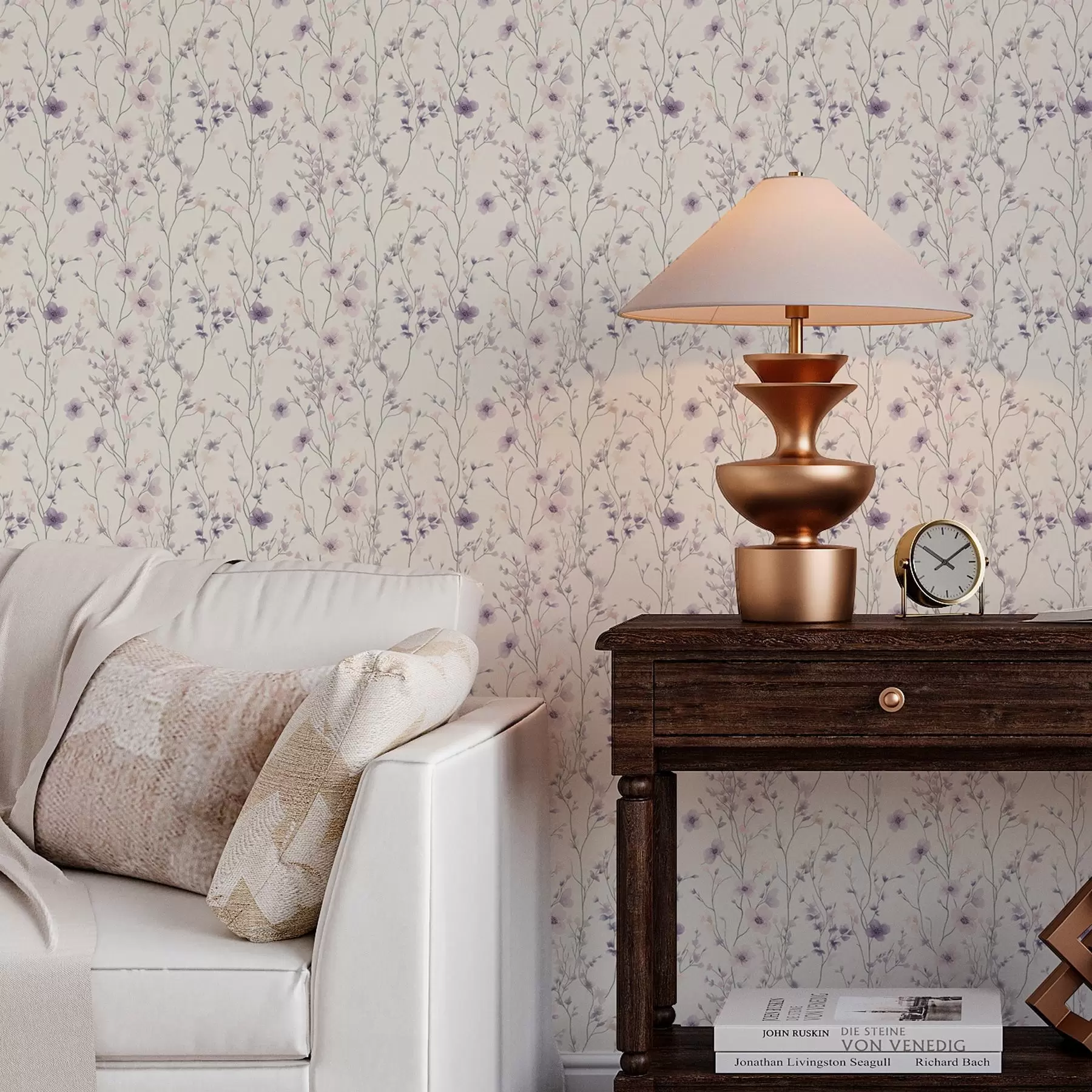 murales Pequeñas flores silvestres de tallos finos a00003v1