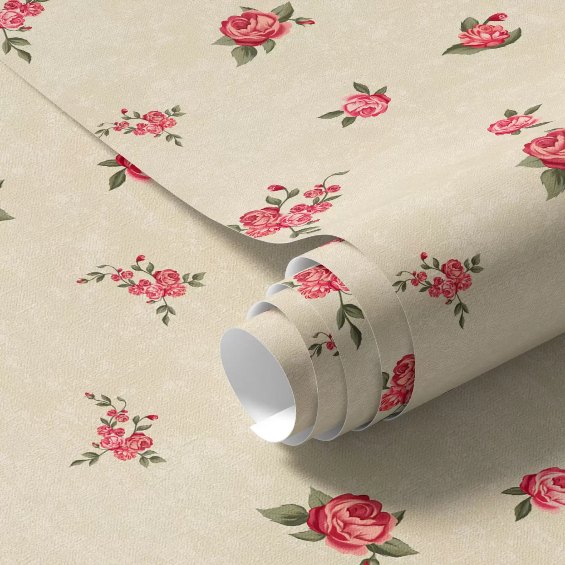 Wall Mural Photo Wallpaper Roses on light background a00039