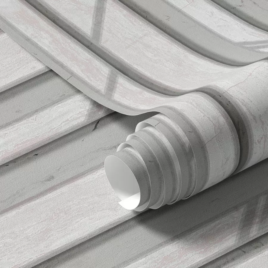 peintures murales Effet panneau de bois en gris clair a00055