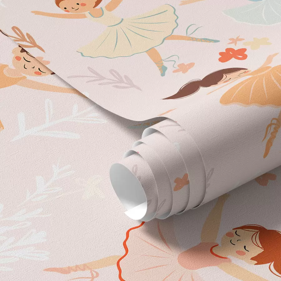 peintures murales Ballerines en fleurs a00078