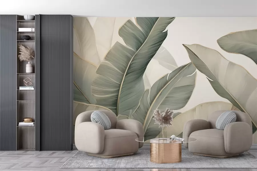 Wall Mural Photo Wallpaper Tropical leaves w03427