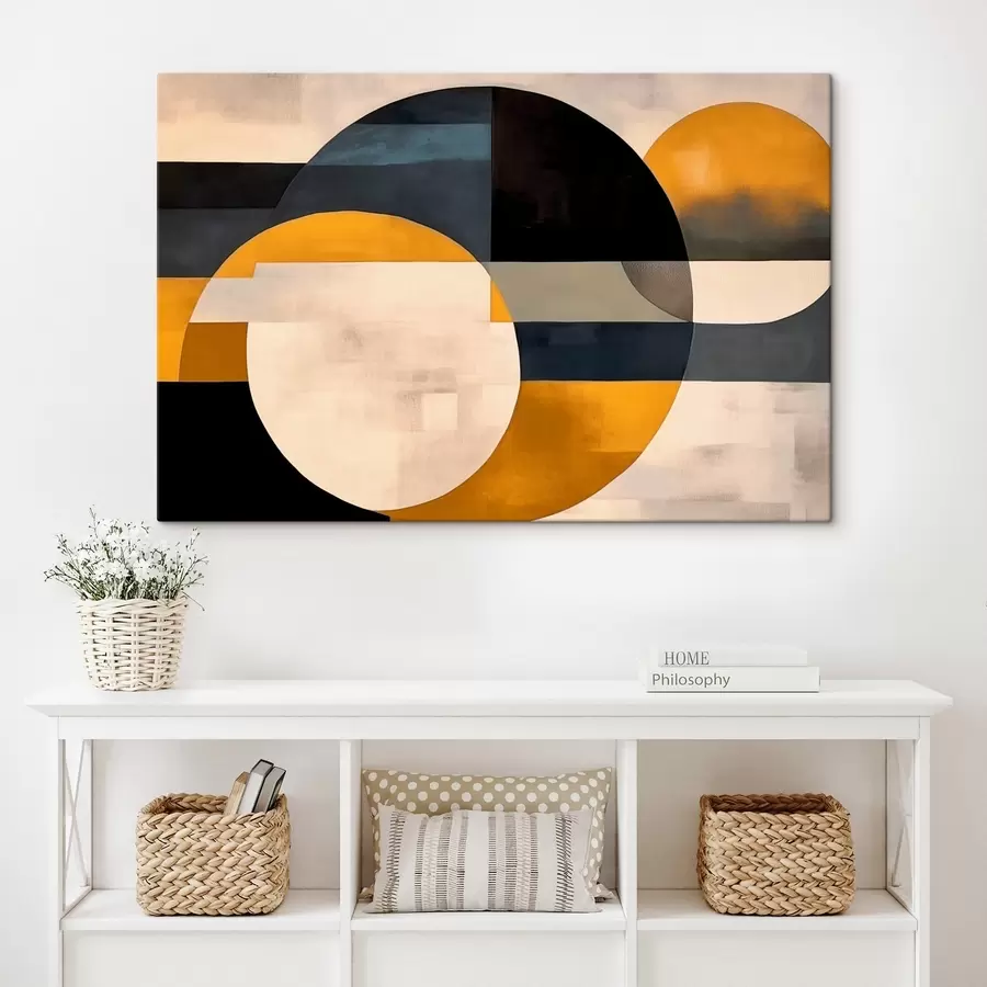 murales Composición geométrica de estilo minimalista s43419