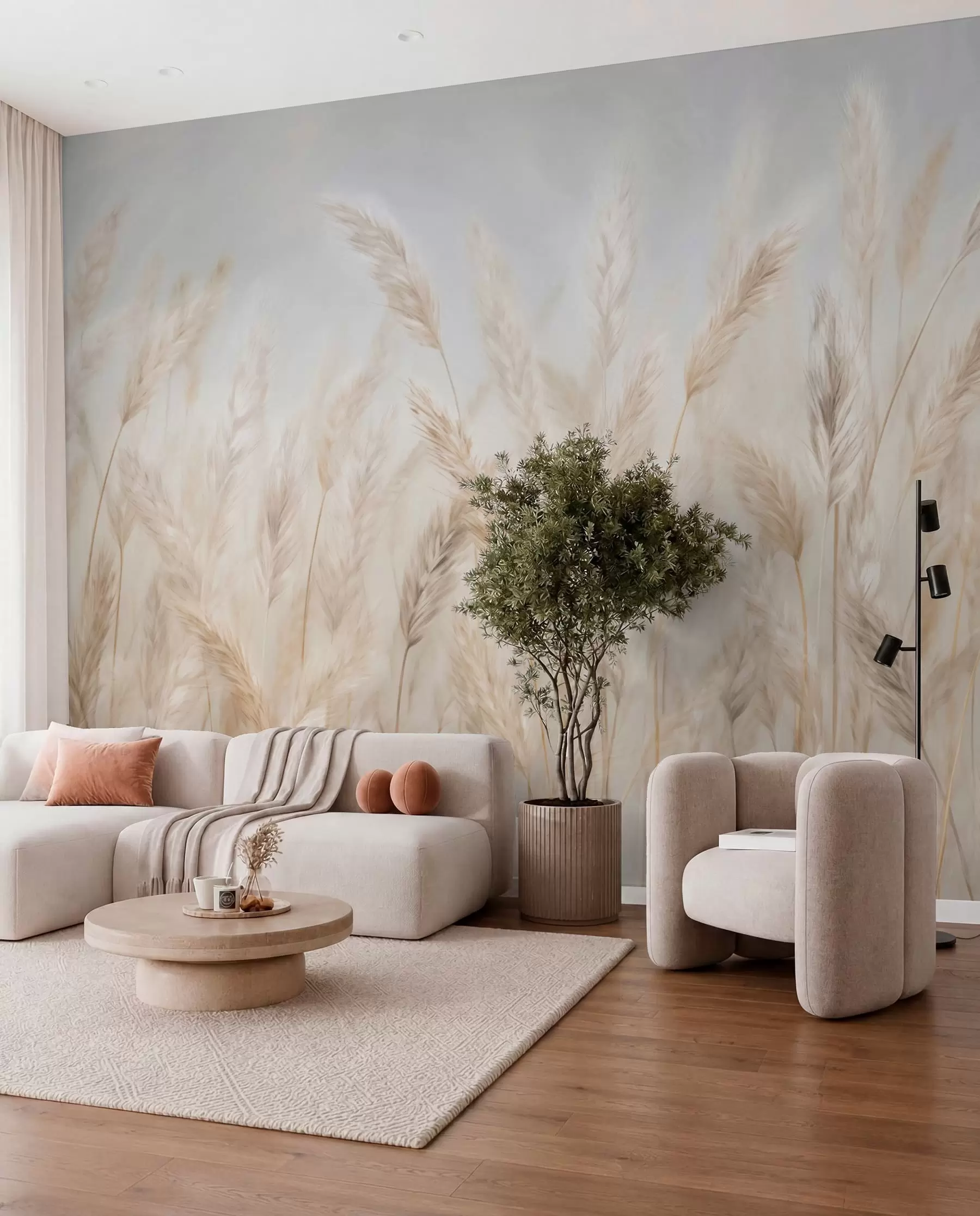 peintures murales Epis sur fond de ciel bleu w03530