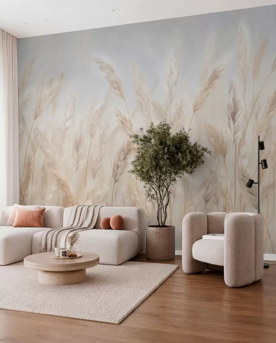 Wall Mural Photo Wallpaper Spikelets against the blue sky w03530