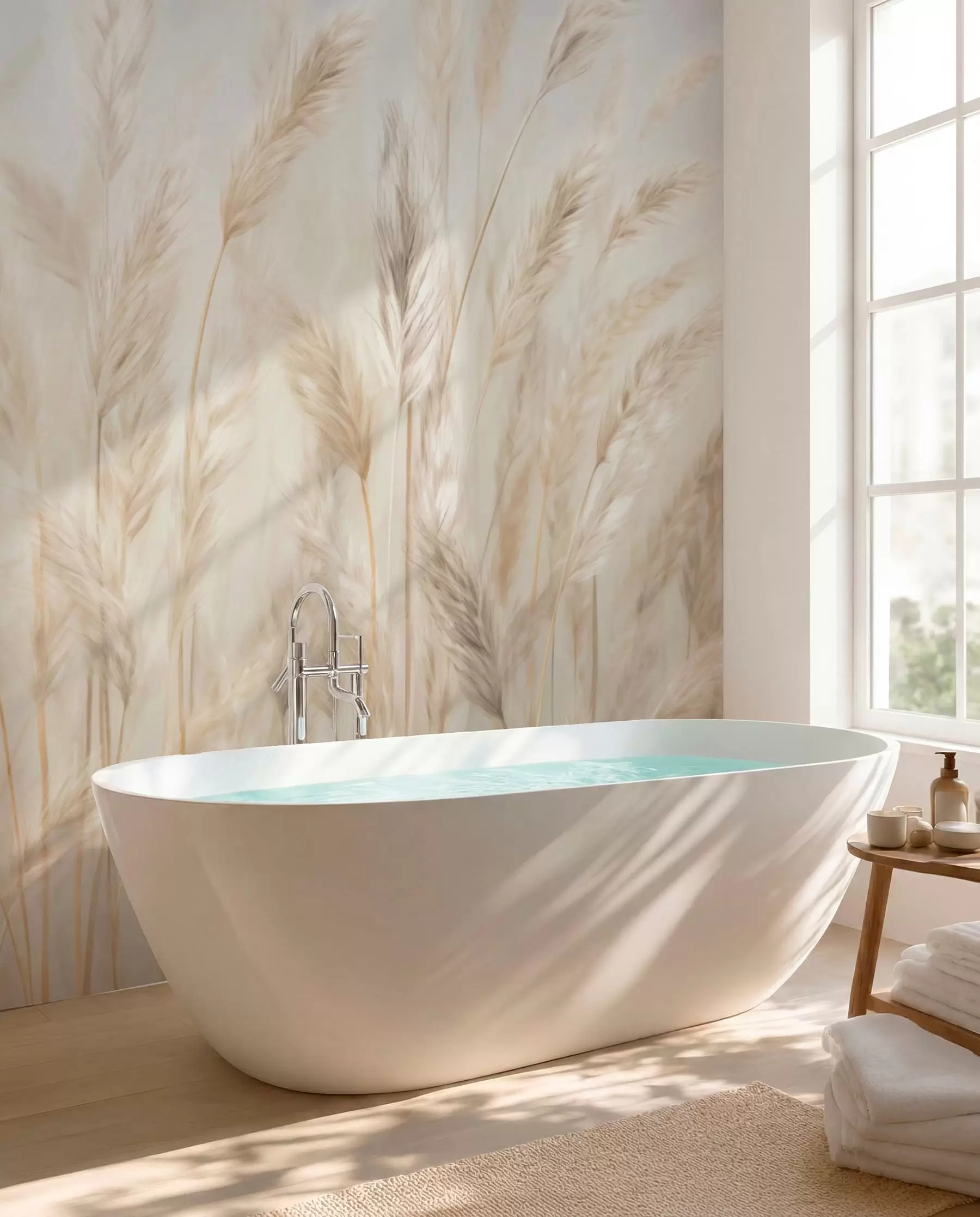 wall murals Cream Meadow w03530