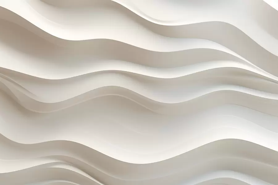 Wall Mural Photo Wallpaper 3D white and gray waves w08939