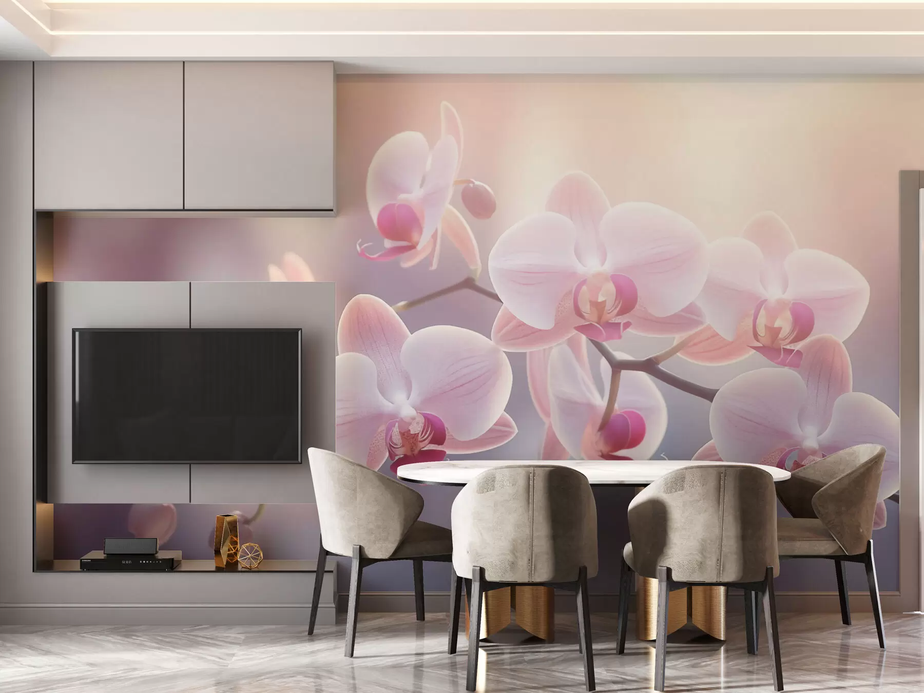 murales Flor de orquídea w03494