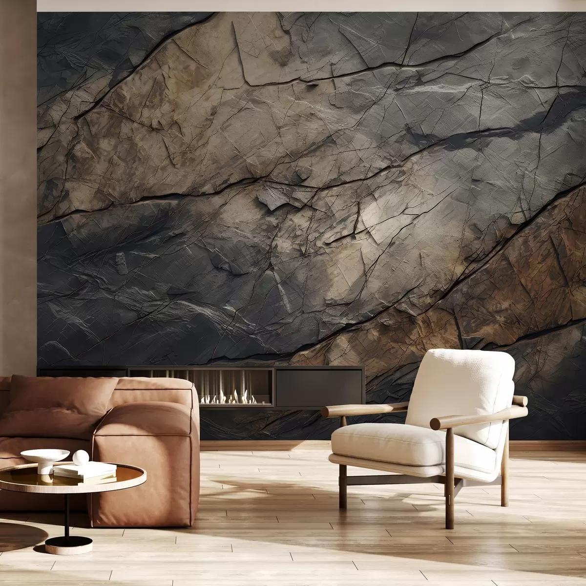 Wall Mural Photo Wallpaper Painted wall in watercolor w03561