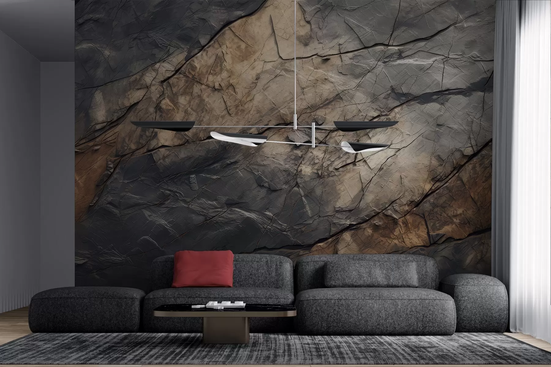 Wall Mural Photo Wallpaper Painted wall in watercolor w03561