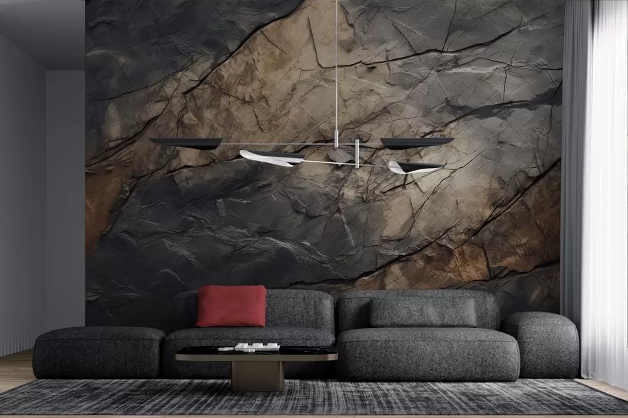 Wall Mural Photo Wallpaper Painted wall in watercolor w03561