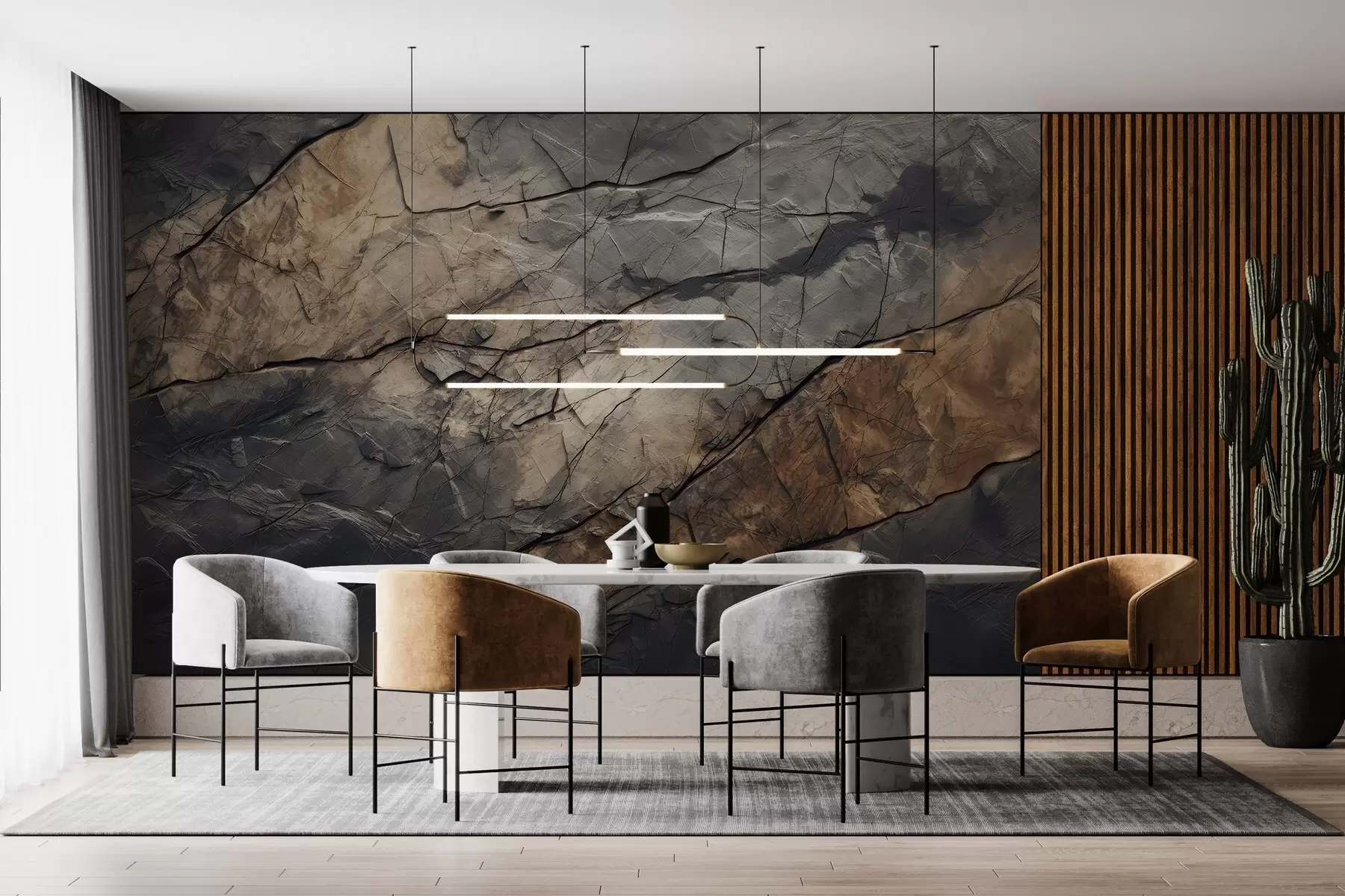 wall murals Painted wall in watercolor w03561