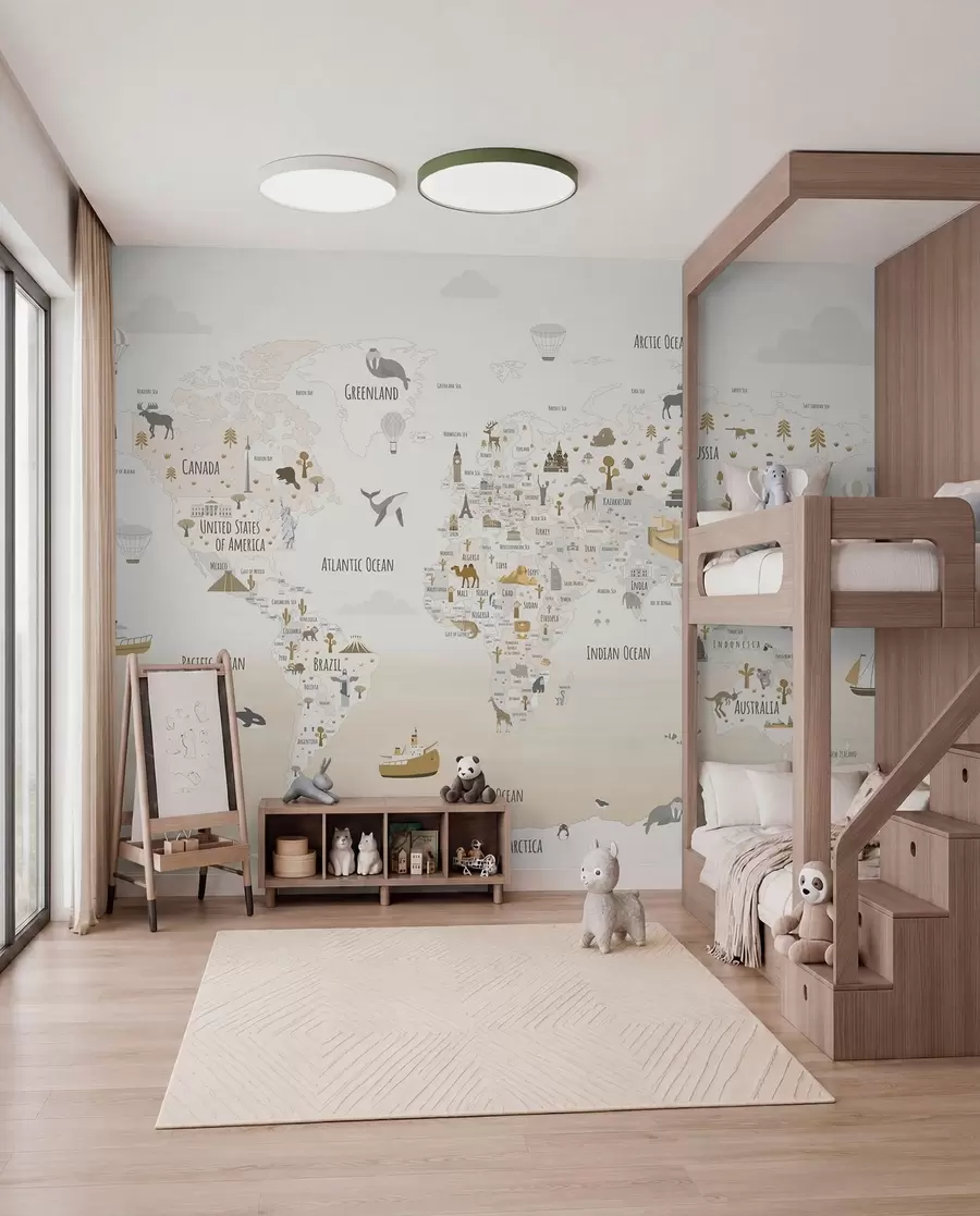 wall murals Atlas of Wonders w03410v1