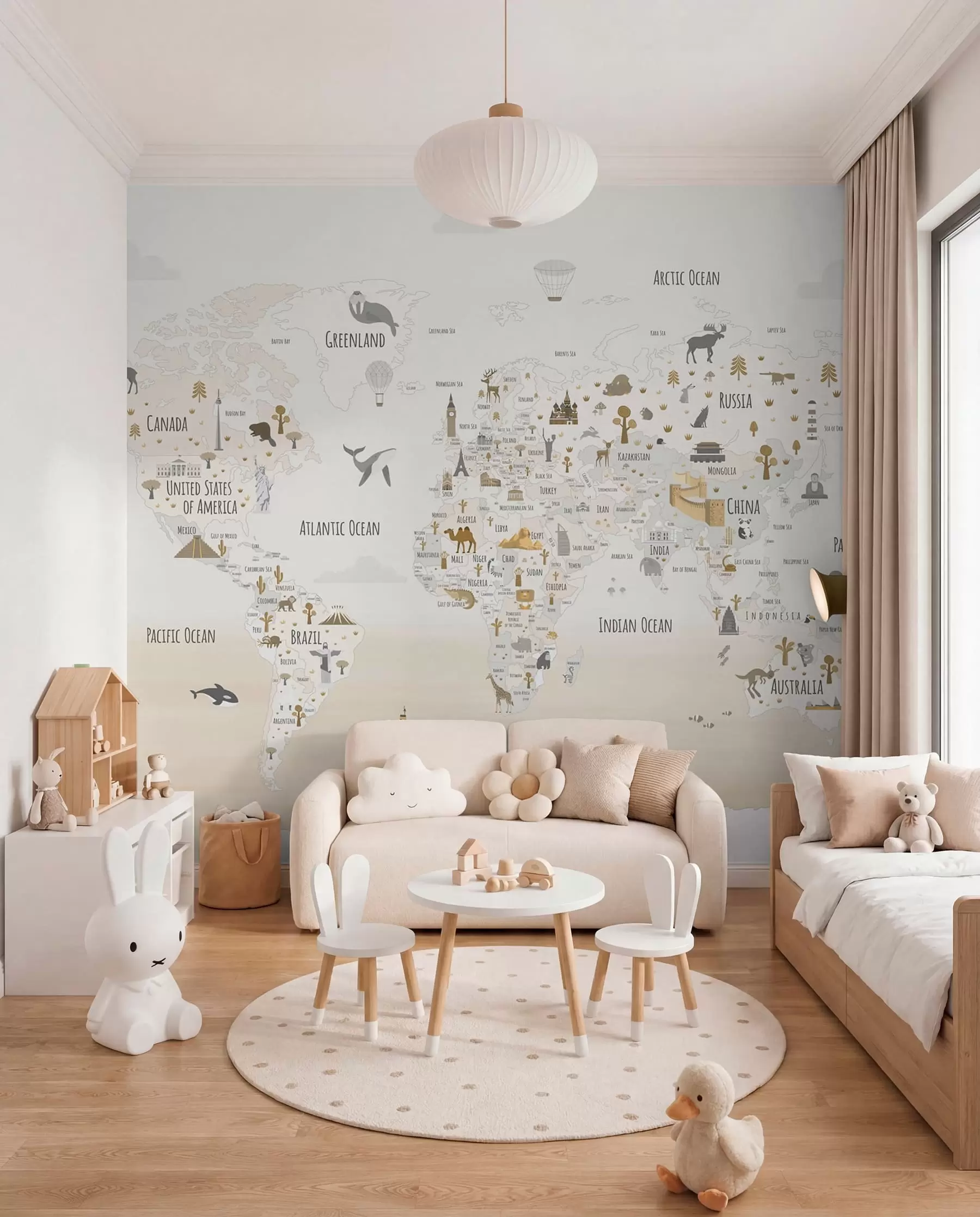 peintures murales Atlas des merveilles w03410v1