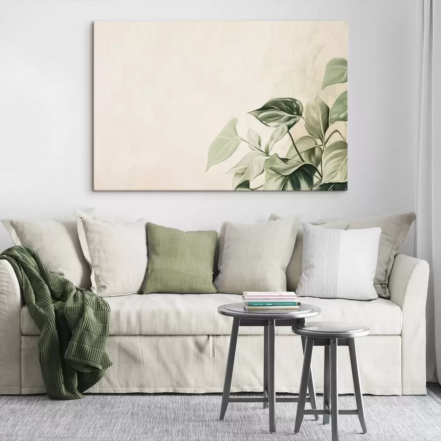 murales Hojas de palmera, dibujo a lápiz, tropical, vegetación s43509